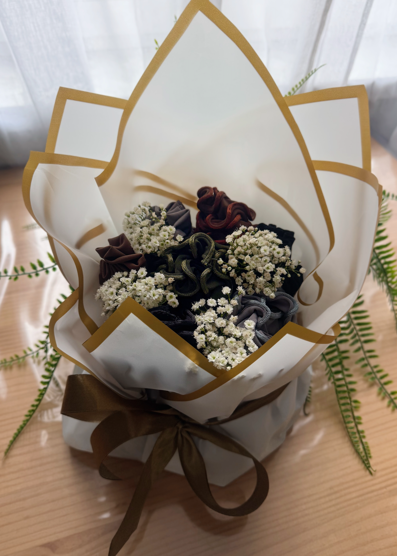 Bouquet de hijab & de fleurs