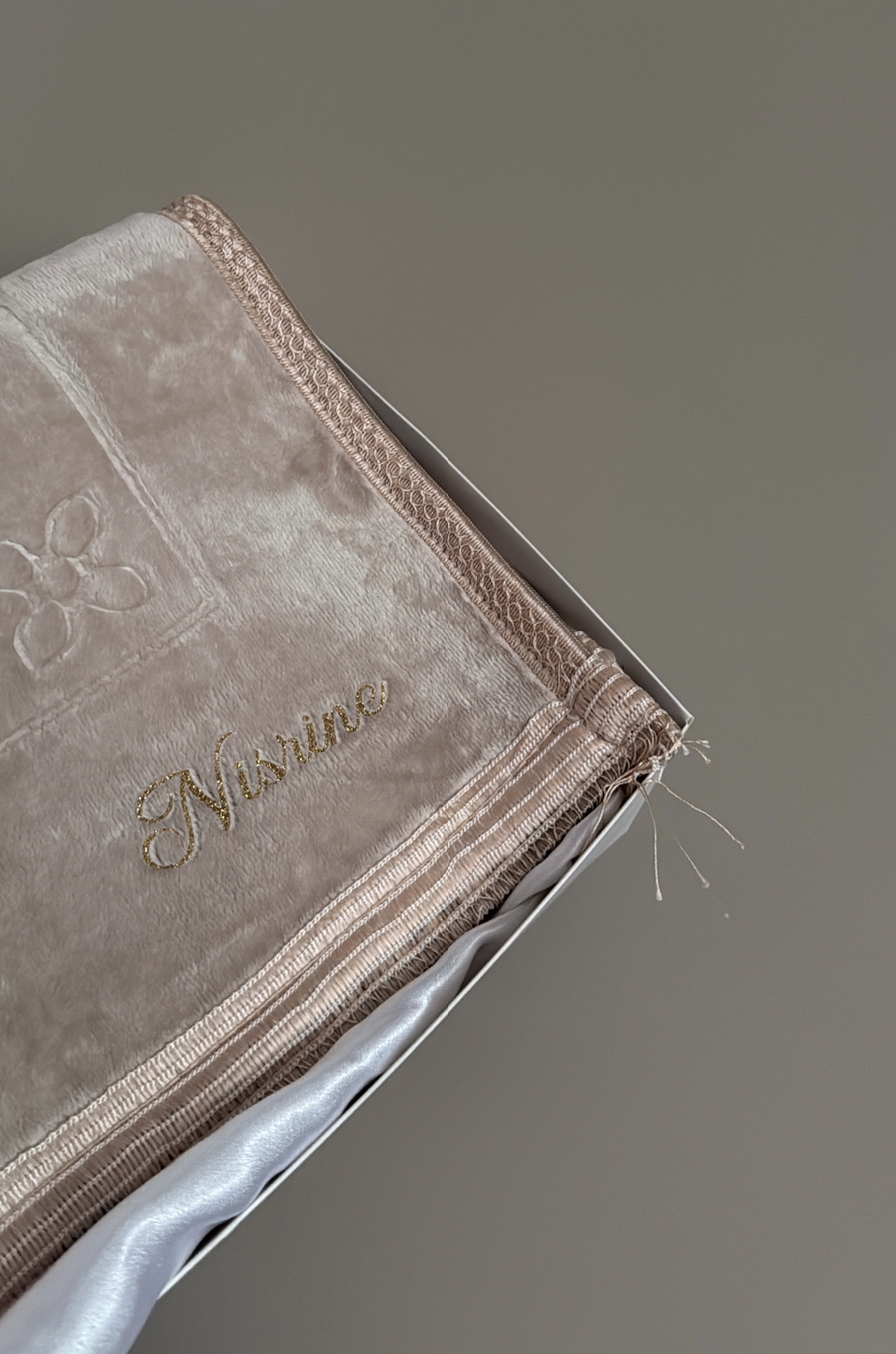 Tapis de prière personnalisé
