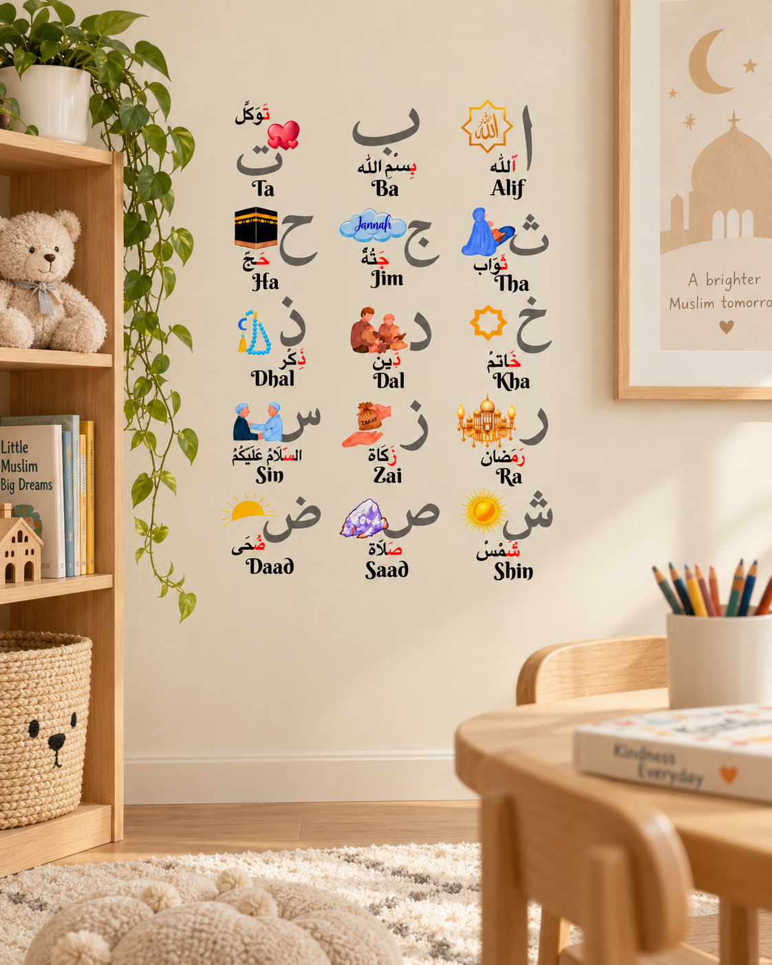 L'Alphabet grand format - Stickers A4