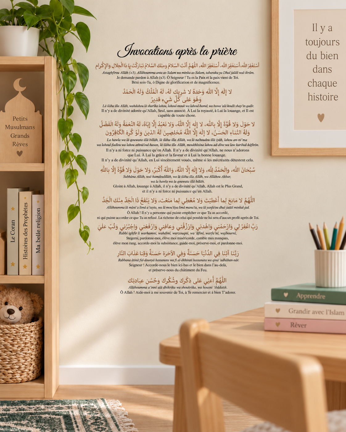 Invocations après la prière - Stickers A4